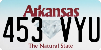 AR license plate 453VYU