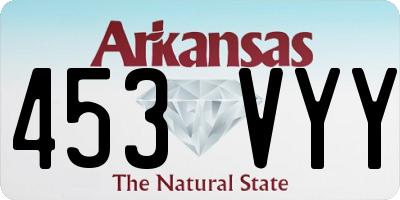 AR license plate 453VYY
