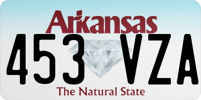 AR license plate 453VZA