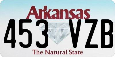 AR license plate 453VZB