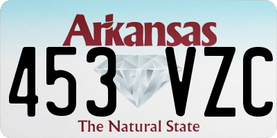 AR license plate 453VZC