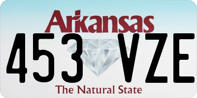 AR license plate 453VZE