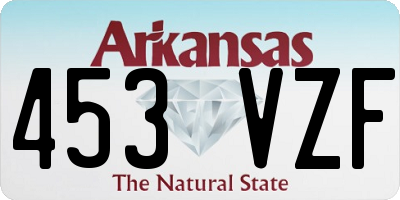 AR license plate 453VZF