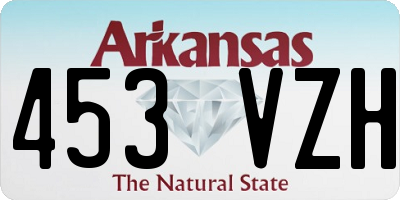 AR license plate 453VZH
