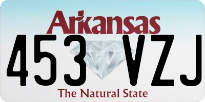 AR license plate 453VZJ