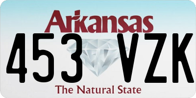 AR license plate 453VZK