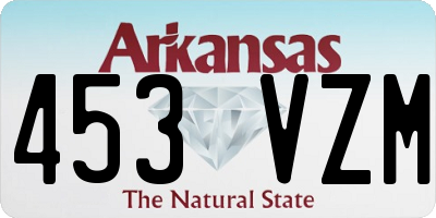 AR license plate 453VZM