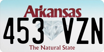 AR license plate 453VZN