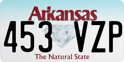 AR license plate 453VZP