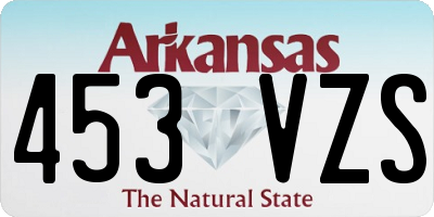 AR license plate 453VZS