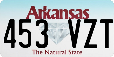 AR license plate 453VZT