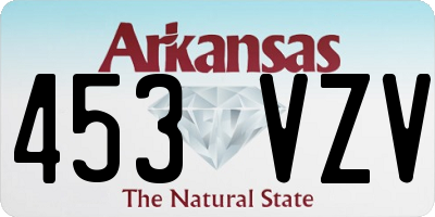 AR license plate 453VZV