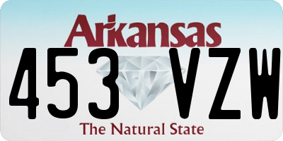 AR license plate 453VZW