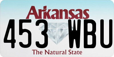 AR license plate 453WBU