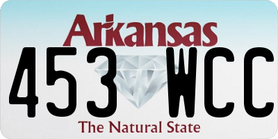AR license plate 453WCC