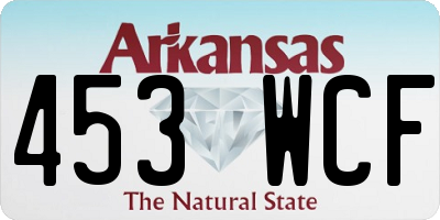 AR license plate 453WCF