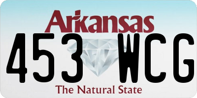 AR license plate 453WCG