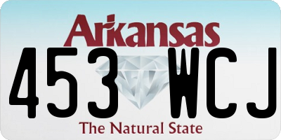 AR license plate 453WCJ