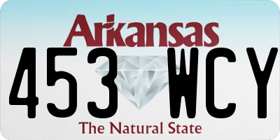 AR license plate 453WCY