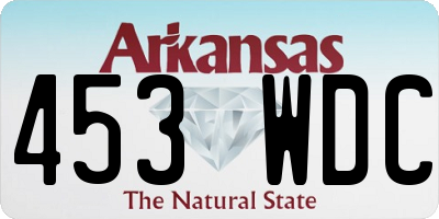 AR license plate 453WDC