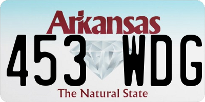 AR license plate 453WDG