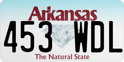 AR license plate 453WDL