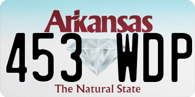 AR license plate 453WDP