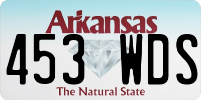 AR license plate 453WDS