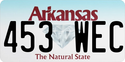 AR license plate 453WEC