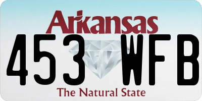 AR license plate 453WFB