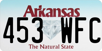 AR license plate 453WFC