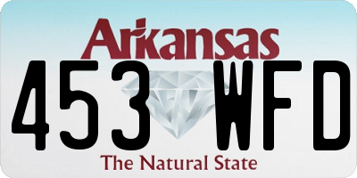 AR license plate 453WFD