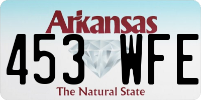 AR license plate 453WFE