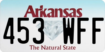 AR license plate 453WFF