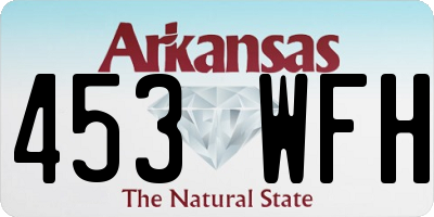 AR license plate 453WFH