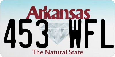 AR license plate 453WFL