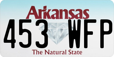 AR license plate 453WFP