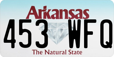 AR license plate 453WFQ