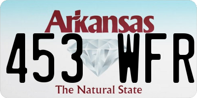 AR license plate 453WFR