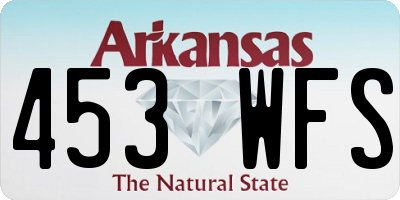 AR license plate 453WFS