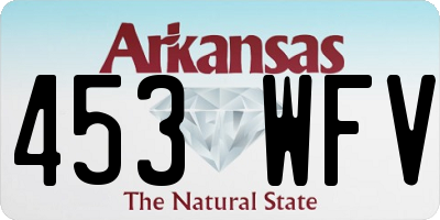 AR license plate 453WFV