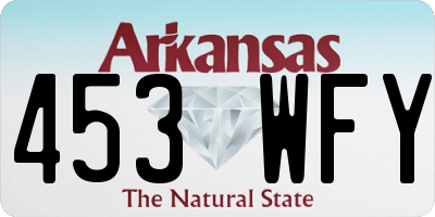 AR license plate 453WFY