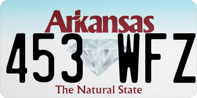 AR license plate 453WFZ