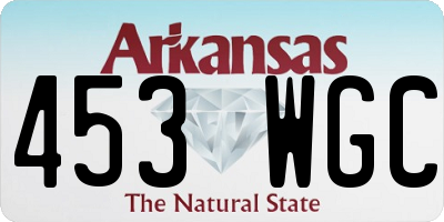 AR license plate 453WGC