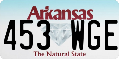 AR license plate 453WGE
