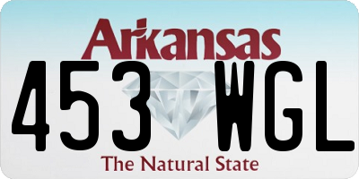 AR license plate 453WGL