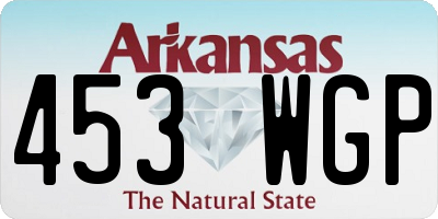 AR license plate 453WGP