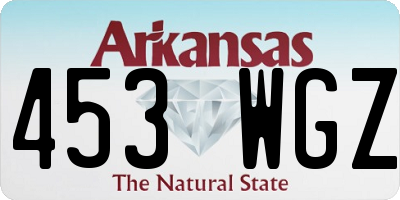 AR license plate 453WGZ