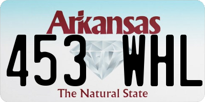 AR license plate 453WHL