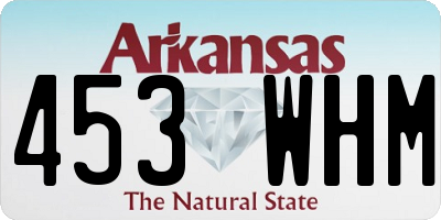 AR license plate 453WHM